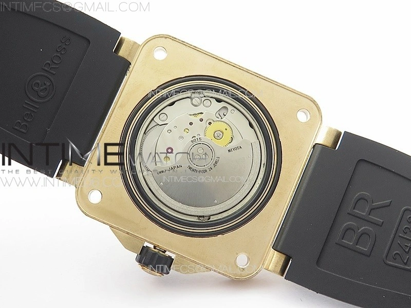 BR 03-92 Diver Bronzo B12 1:1 Best Edition Black Dial on Rubber Strap MIYOTA 9015