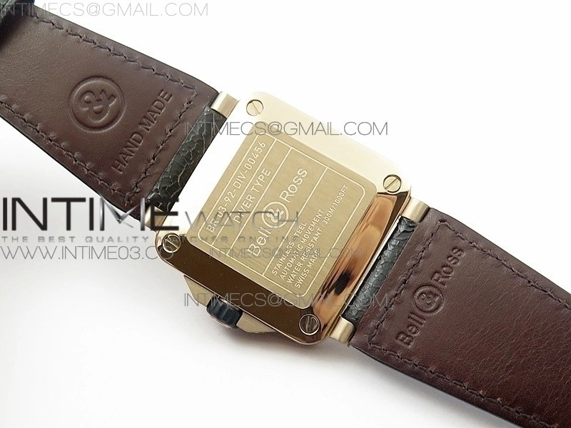 BR 03-92 Diver RG Black Dial on Rubber Strap MIYOTA 9015
