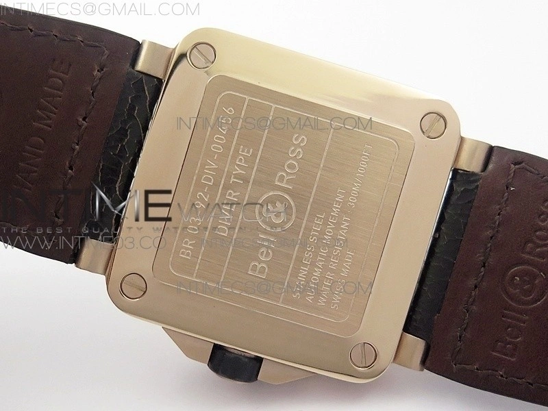 BR 03-92 Diver RG Black Dial on Rubber Strap MIYOTA 9015