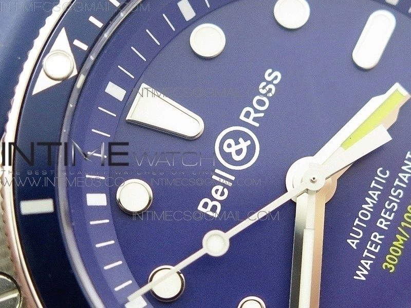 BR 03-92 Diver SS OXF 1:1 Best Edition Blue Dial on Rubber Strap MIYOTA 9015