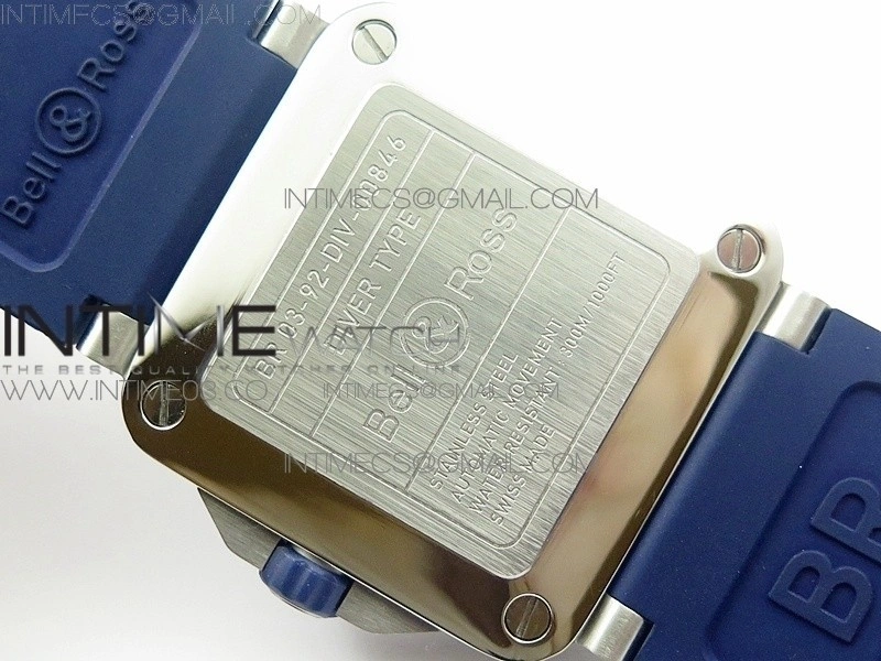 BR 03-92 Diver SS OXF 1:1 Best Edition Blue Dial on Rubber Strap MIYOTA 9015