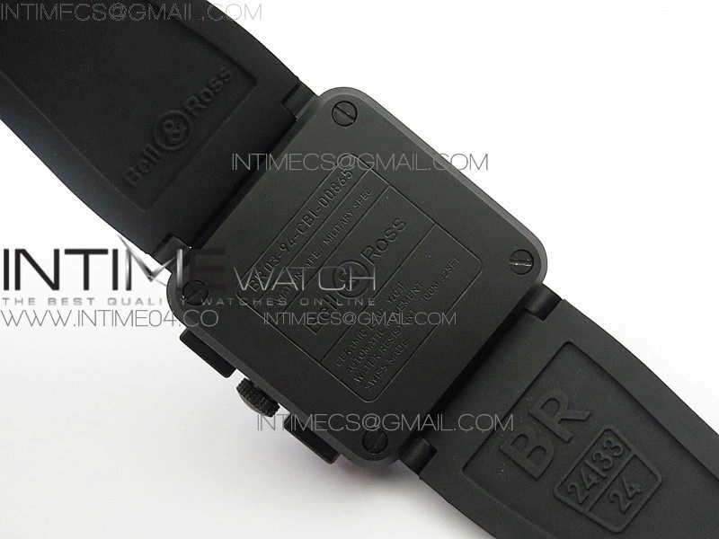 BR 03-94 Chrono PVD Brown Dial Black Markers on Black Rubber Strap A7750