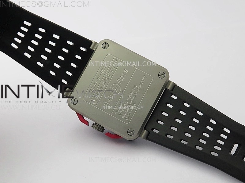 BR 03-94 Chrono Ti B12 Carbon Dial on Black Rubber Strap A7750