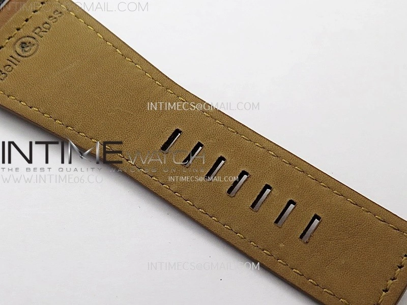 BR03-93 GMT SS B12 Best Edition White Dial 42mm On Brown Leather Strap A2836