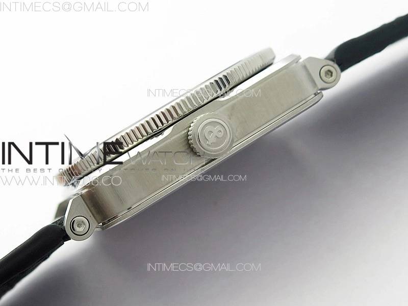 BR03-93 GMT SS B12 Black Dial on Black Leather Strap A2836 V2