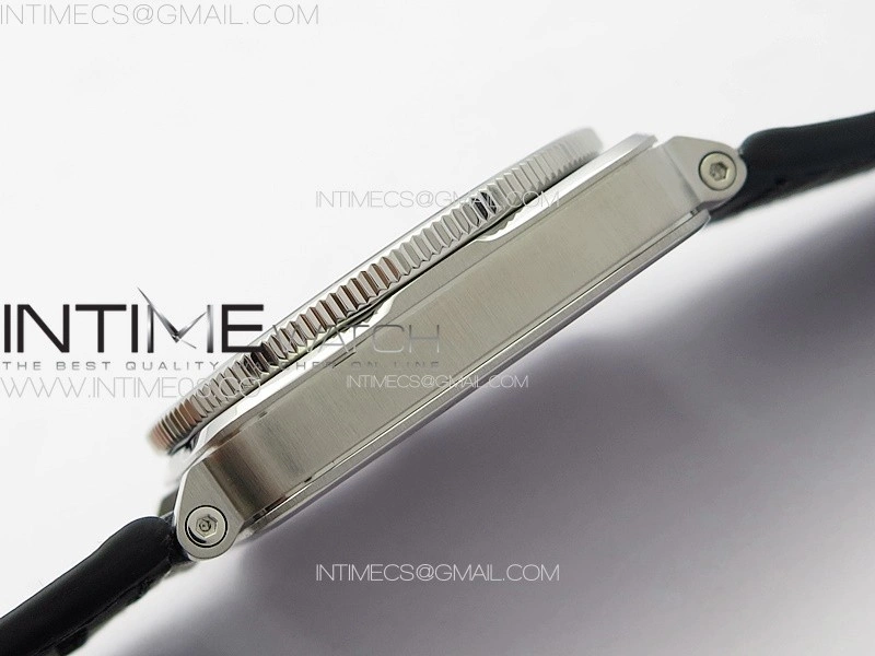 BR03-93 GMT SS B12 Black Dial on Black Leather Strap A2836 V2