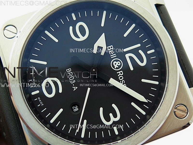 BR03A 41mm SS B12 Best Edition Black Dial on Black Rubber Strap MIYOTA 9015