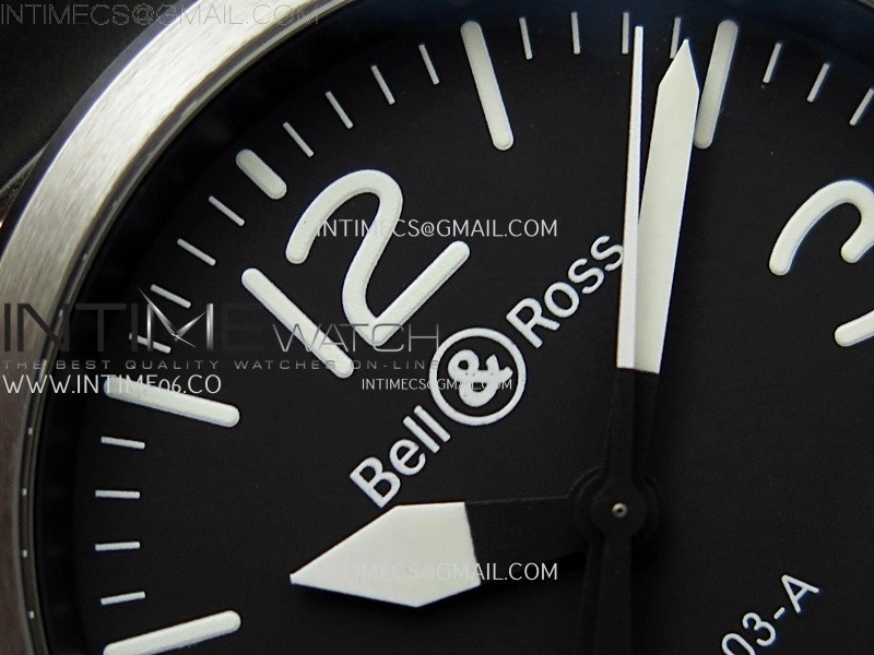 BR03A 41mm SS B12 Best Edition Black Dial on Black Rubber Strap MIYOTA 9015