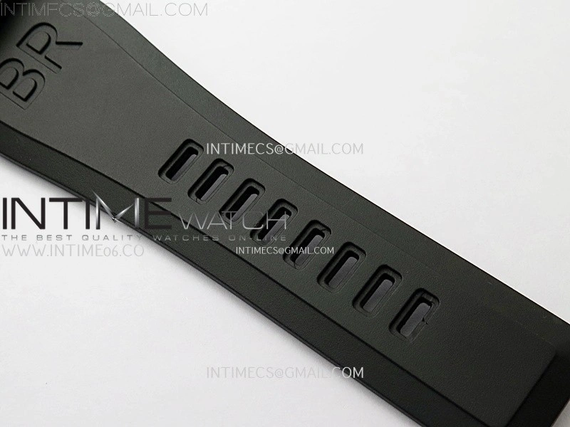 BR03A 41mm SS B12 Best Edition Black Dial on Black Rubber Strap MIYOTA 9015