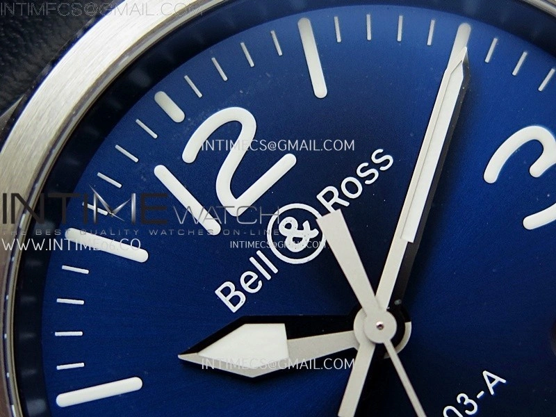 BR03A 41mm SS B12 Best Edition Blue Dial on Blue Leather Strap MIYOTA 9015