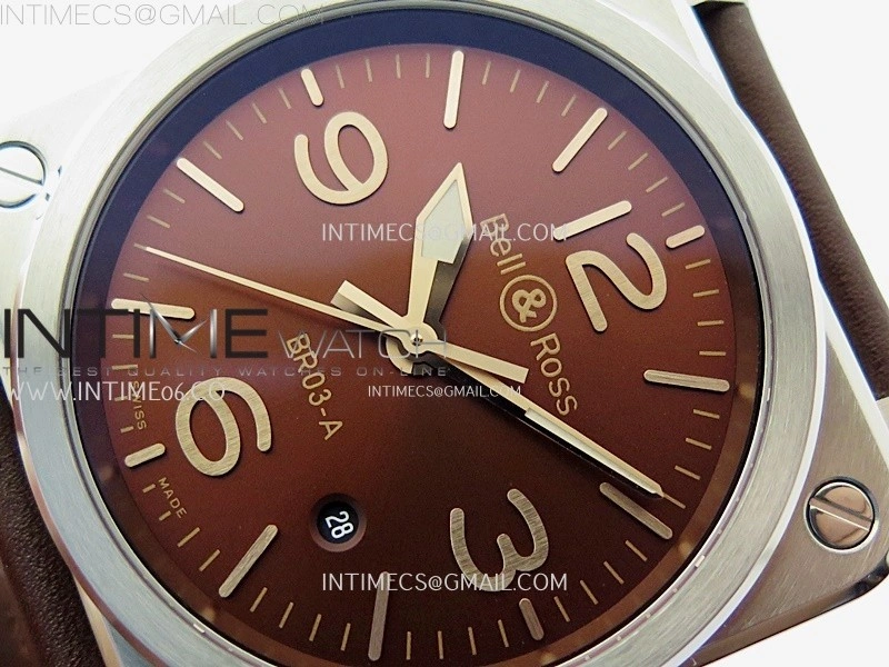 BR03A 41mm SS B12 Best Edition Brown Dial on Brown Leather Strap MIYOTA 9015