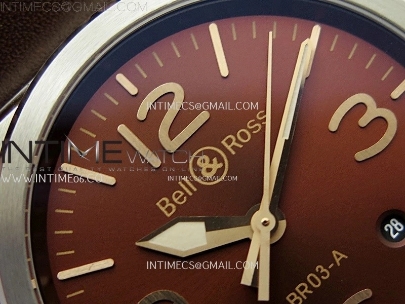 BR03A 41mm SS B12 Best Edition Brown Dial on Brown Leather Strap MIYOTA 9015