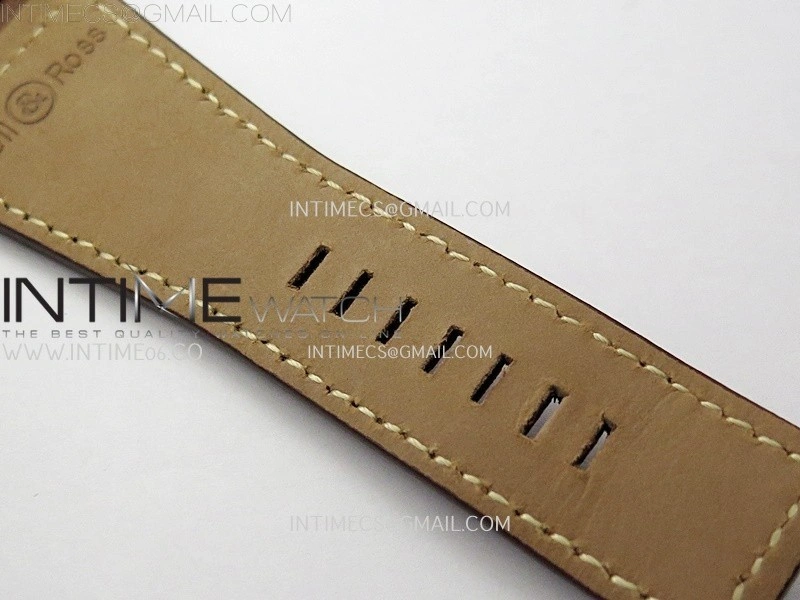 BR03A 41mm SS RG B12 Best Edition White Dial on Brown Leather Strap MIYOTA 9015