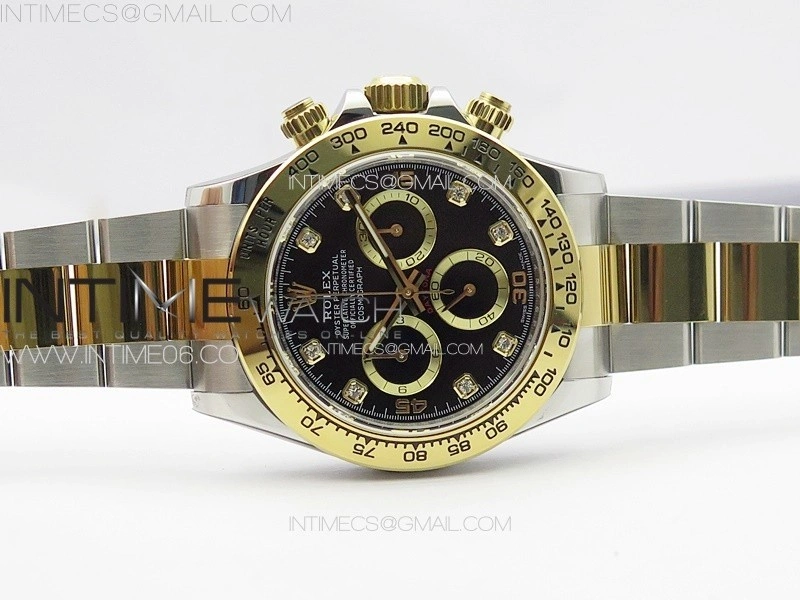 Daytona 116523 BTF 1:1 Best Edition 904L SS Case and Bracelet Black Dial Crystals Markers SA4130