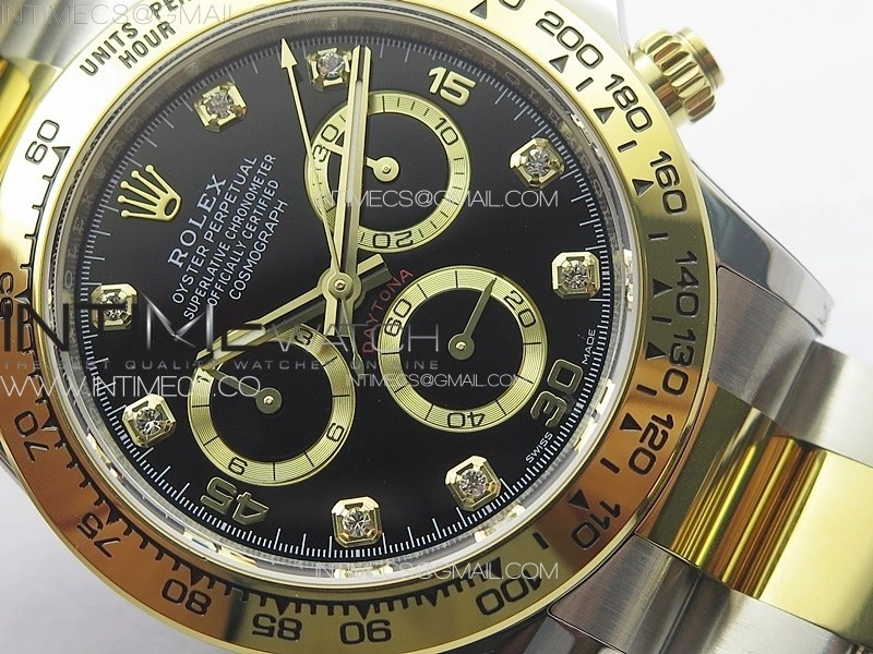 Daytona 116523 BTF 1:1 Best Edition 904L SS Case and Bracelet Black Dial Crystals Markers SA4130