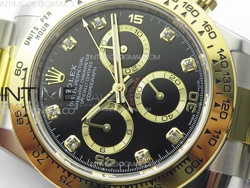 Daytona 116523 BTF 1:1 Best Edition 904L SS Case and Bracelet Black Dial Crystals Markers SA4130