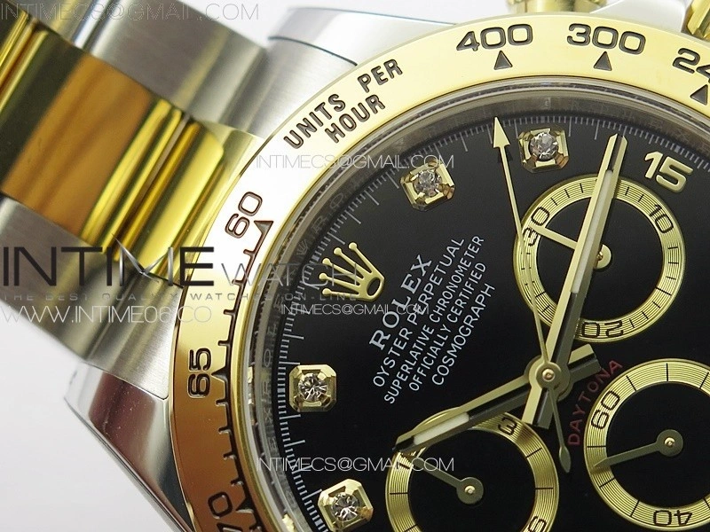 Daytona 116523 BTF 1:1 Best Edition 904L SS Case and Bracelet Black Dial Crystals Markers SA4130