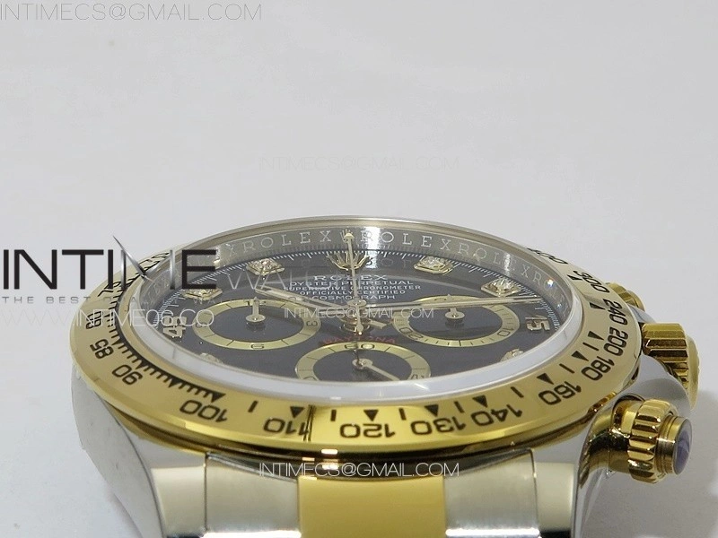 Daytona 116523 BTF 1:1 Best Edition 904L SS Case and Bracelet Black Dial Crystals Markers SA4130