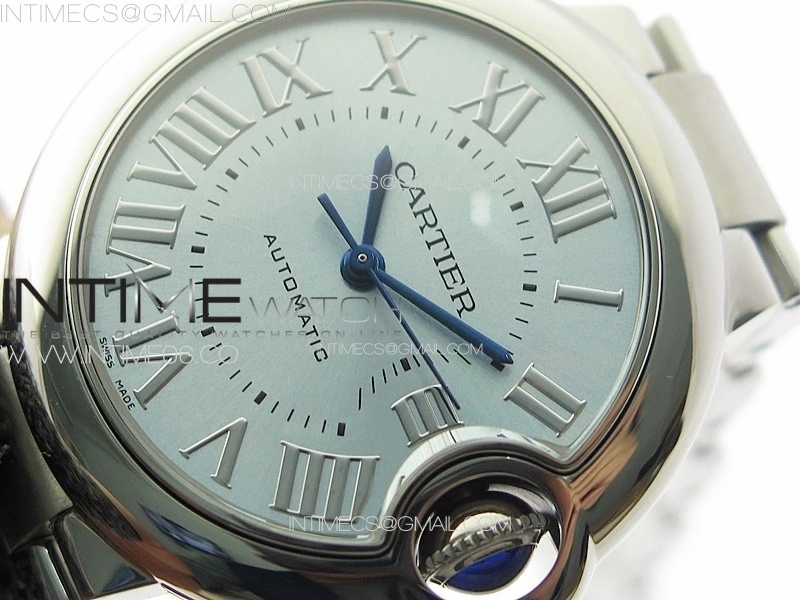 Ballon Bleu 33mm SS 3KF 1:1 Best Edition Ice Blue Dial on SS Bracelet A076