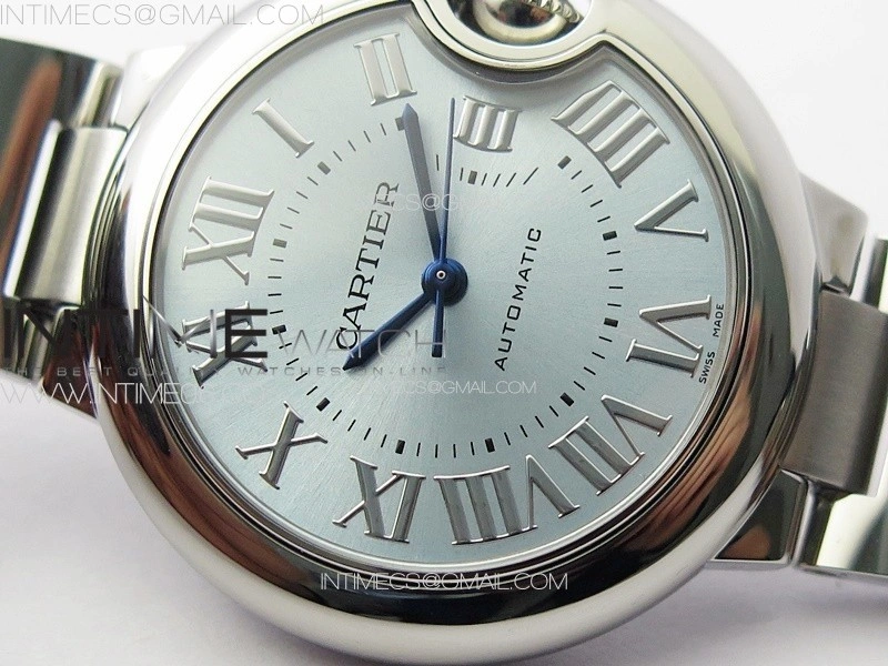 Ballon Bleu 33mm SS 3KF 1:1 Best Edition Ice Blue Dial on SS Bracelet A076