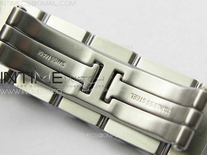 Ballon Bleu 33mm SS 3KF 1:1 Best Edition White Textured Dial on SS Bracelet A076