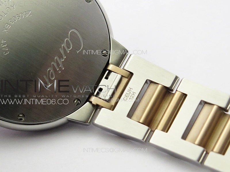Ballon Bleu 33mm SS RG 3KF 1:1 Best Edition White MOP Dial on SS Bracelet A076