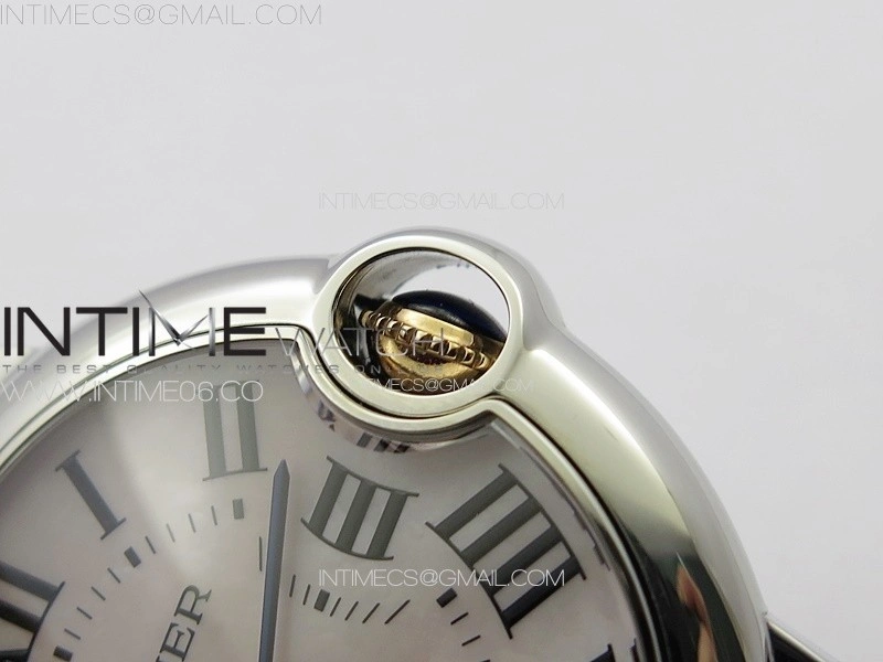 Ballon Bleu 33mm SS RG 3KF 1:1 Best Edition White MOP Dial on SS Bracelet A076