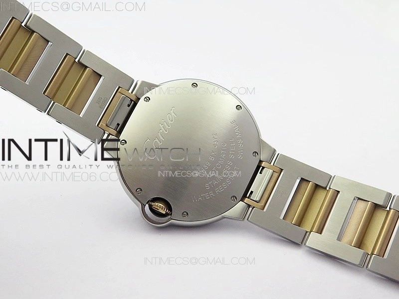 Ballon Bleu 33mm SS RG 3KF 1:1 Best Edition White MOP Dial on SS Bracelet A076