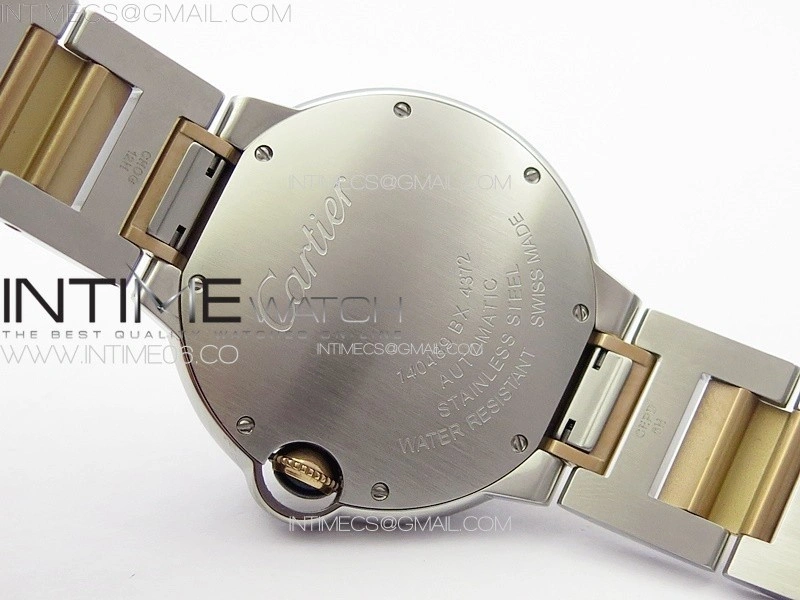 Ballon Bleu 33mm SS RG 3KF 1:1 Best Edition White MOP Dial on SS Bracelet A076