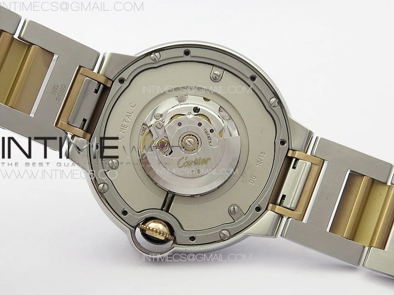 Ballon Bleu 33mm SS RG 3KF 1:1 Best Edition White MOP Dial on SS Bracelet A076