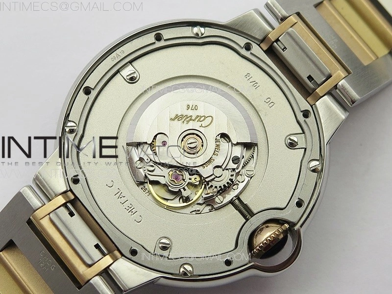 Ballon Bleu 33mm SS RG 3KF 1:1 Best Edition White MOP Dial on SS Bracelet A076