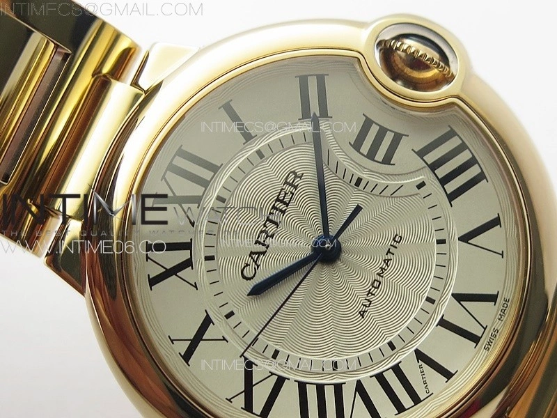 Ballon Bleu 36mm RG 3KF 1:1 Best Edition White Textured Dial on SS Bracelet A076