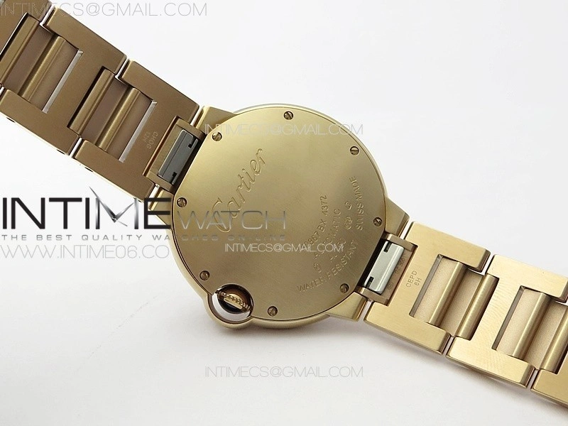 Ballon Bleu 36mm RG 3KF 1:1 Best Edition White Textured Dial on SS Bracelet A076