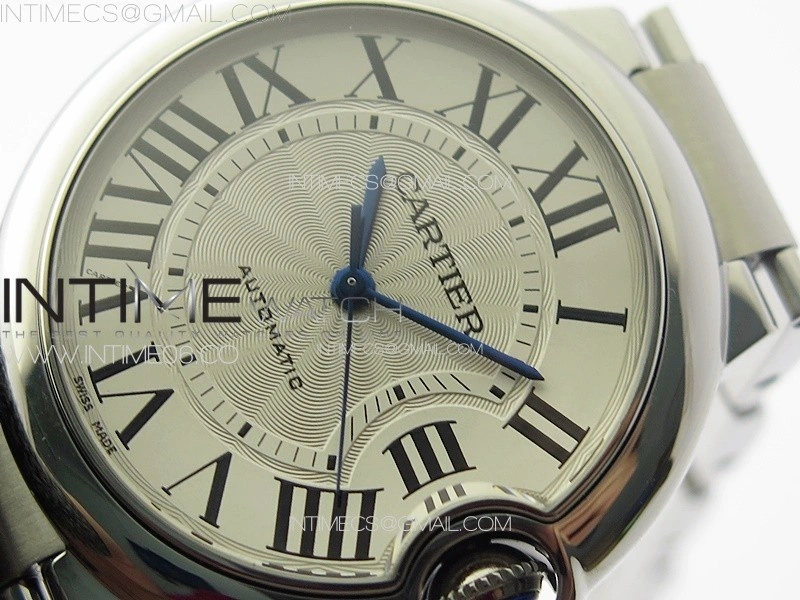Ballon Bleu 36mm SS 3KF 1:1 Best Edition White Textured Dial on SS Bracelet A076