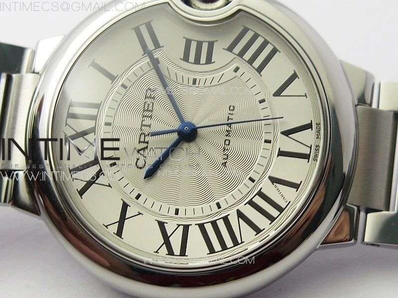Ballon Bleu 36mm SS 3KF 1:1 Best Edition White Textured Dial on SS Bracelet A076