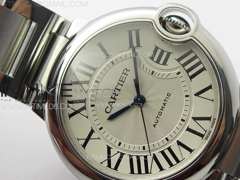 Ballon Bleu 36mm SS 3KF 1:1 Best Edition White Textured Dial on SS Bracelet A076
