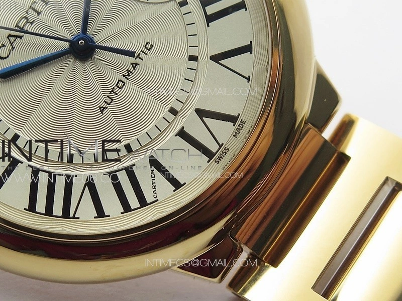 Ballon Bleu 42mm RG 3KF 1:1 Best Edition White Texture Dial on SS Bracelet A2824