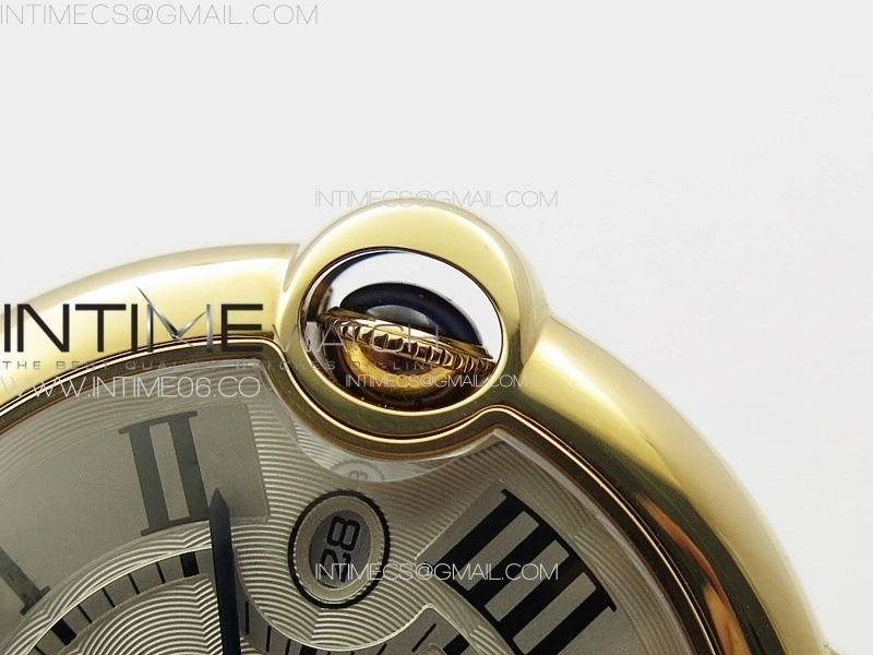 Ballon Bleu 42mm RG 3KF 1:1 Best Edition White Texture Dial on SS Bracelet A2824