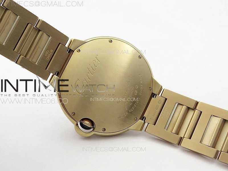 Ballon Bleu 42mm RG 3KF 1:1 Best Edition White Texture Dial on SS Bracelet A2824