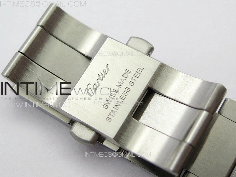 Ballon Bleu 42mm SS 3KF 1:1 Best Edition White Texture Dial on SS Bracelet A2824