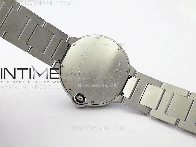 Ballon Bleu 42mm SS 3KF 1:1 Best Edition White Texture Dial on SS Bracelet A2824