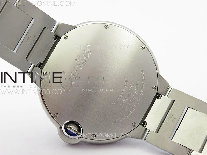 Ballon Bleu 42mm SS 3KF 1:1 Best Edition White Texture Dial on SS Bracelet A2824