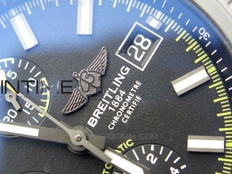 Avenger Bandit Titanium DLC B50 Best Edition Black Dial on Black Yellow Gummy strap A7750