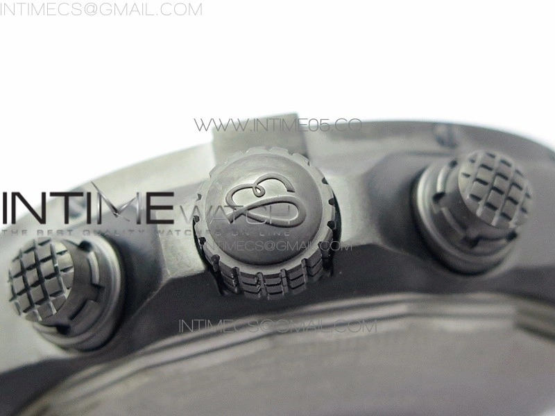 Avenger Bandit Titanium DLC B50 Best Edition Black Dial on Black Yellow Gummy strap A7750