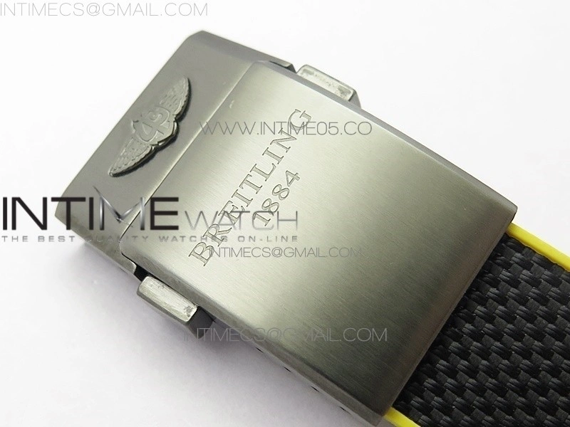 Avenger Bandit Titanium DLC B50 Best Edition Black Dial on Black Yellow Gummy strap A7750