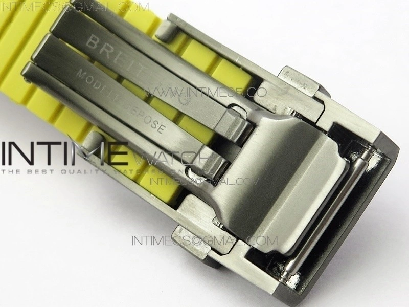 Avenger Bandit Titanium DLC B50 Best Edition Black Dial on Black Yellow Gummy strap A7750