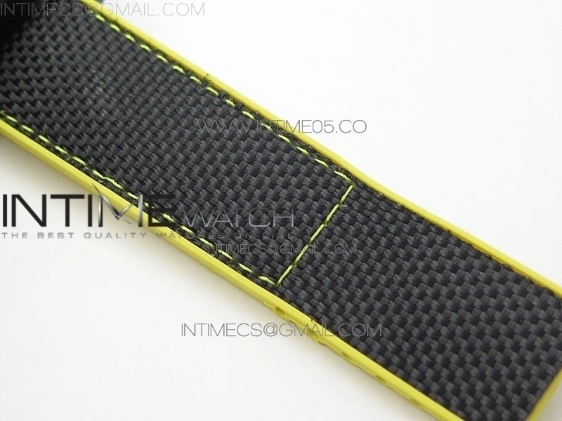 Avenger Bandit Titanium DLC B50 Best Edition Black Dial on Black Yellow Gummy strap A7750