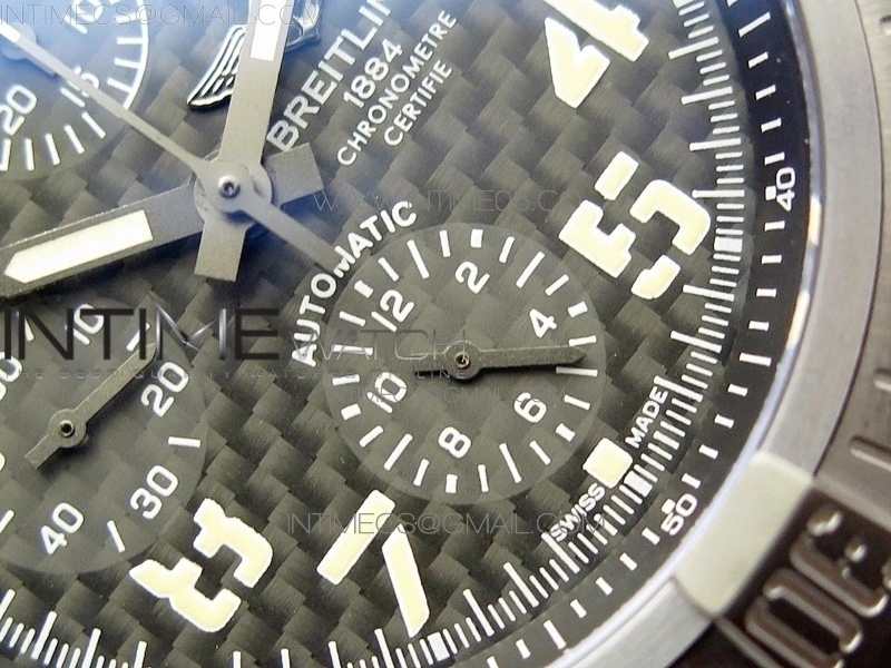 Avenger Bandit Titanium DLC B50 Best Edition Gray Carbon Dial on Green Nylon Strap A7750