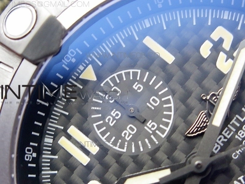Avenger Bandit Titanium DLC B50 Best Edition Gray Carbon Dial on Green Nylon Strap A7750