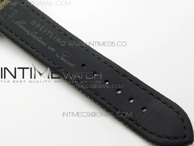 Avenger Bandit Titanium DLC B50 Best Edition Gray Carbon Dial on Green Nylon Strap A7750